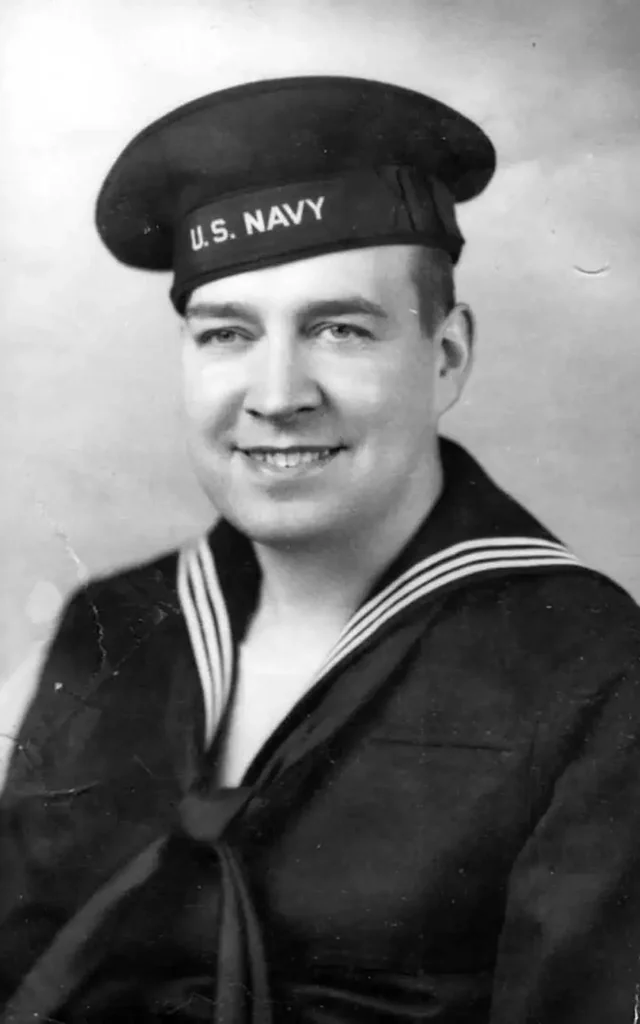 William Patrick Hitler wearing a US Navy Uniform