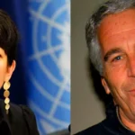 Fotografia de arquivo de Jeffrey Epstein em contexto de investigação criminal sobre rede de tráfico e abuso.