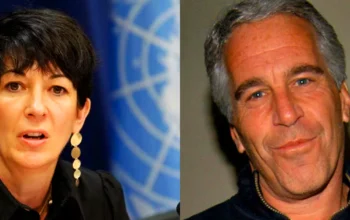 Fotografia de arquivo de Jeffrey Epstein em contexto de investigação criminal sobre rede de tráfico e abuso.